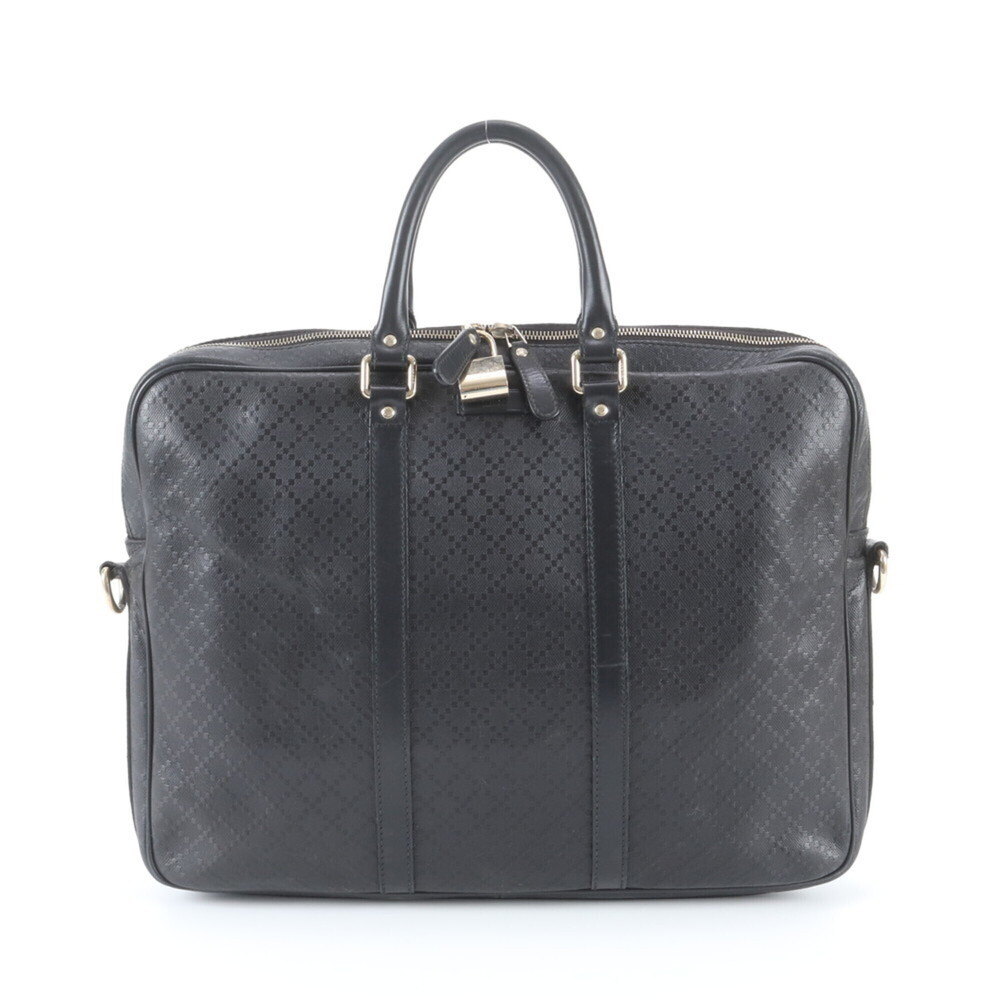 Gucci Diamante 208463 Leather Bag Briefcase Tote for Men